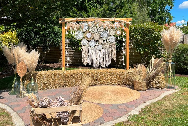 Arche bohème pour vos mariages, communions, baptêmes 